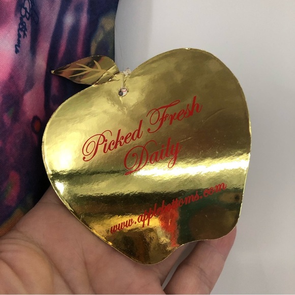 Apple bottoms 1X maxi skirt side slip elastic 0959 stretch multicolor - Picture 6 of 16